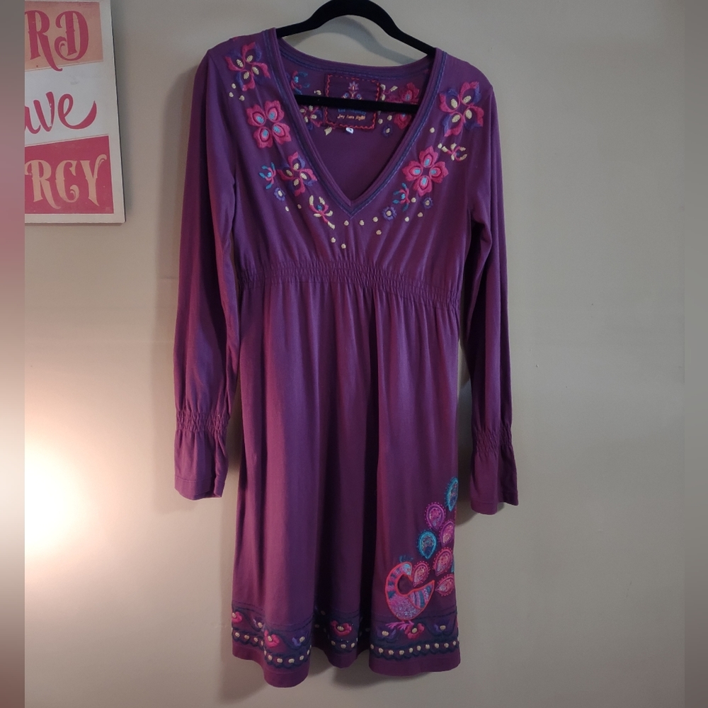Johnny Was embroidered dress